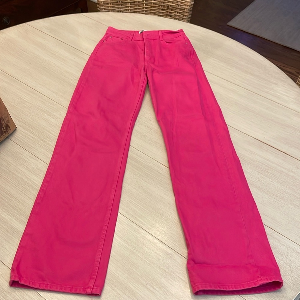 Zara Pink Baggy Jeans, size 4